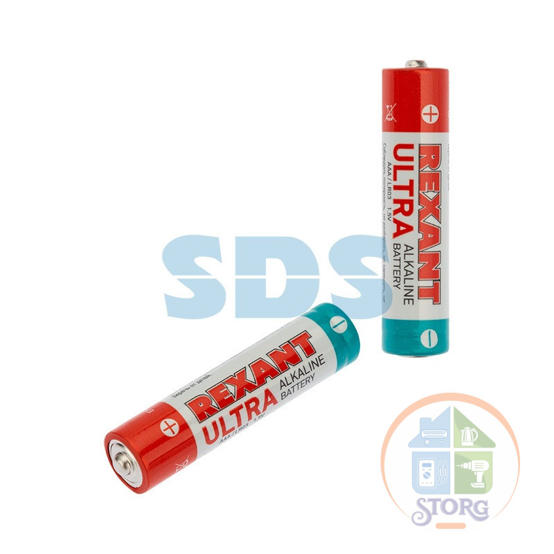 Элемент питания ULTRA AAA/LR03 1,5V BL2шт.REXANT 30-1010