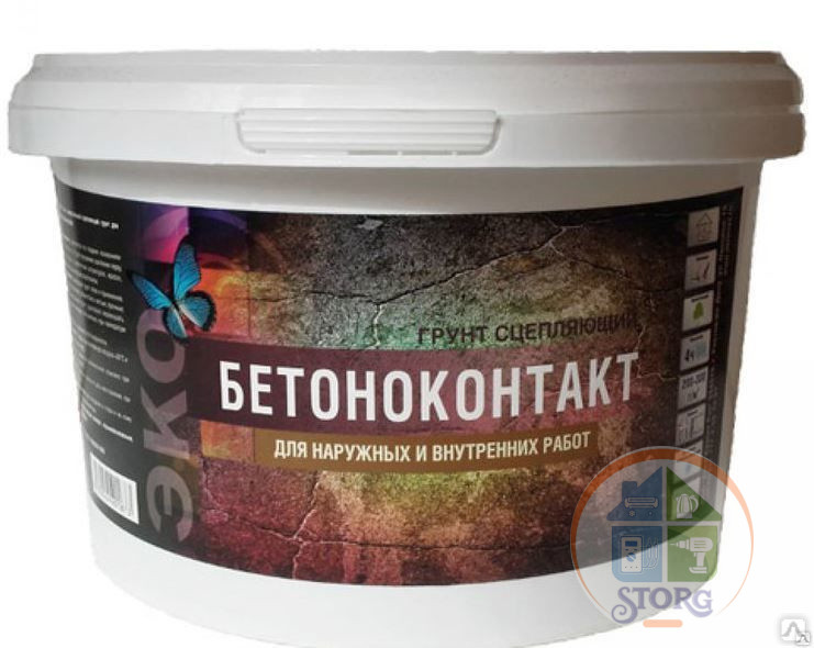 Бетонконтакт  / 12 кг / ЭРА Сцепляющая грунтовка готова к применению