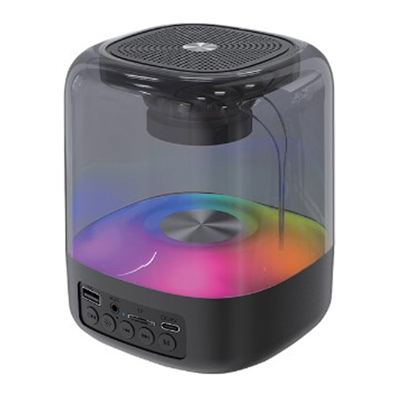 Портативная Bluetooth колонка QUMO Plasma ВТ 0082 5 ВТ объемное звучание RGb подсветка
