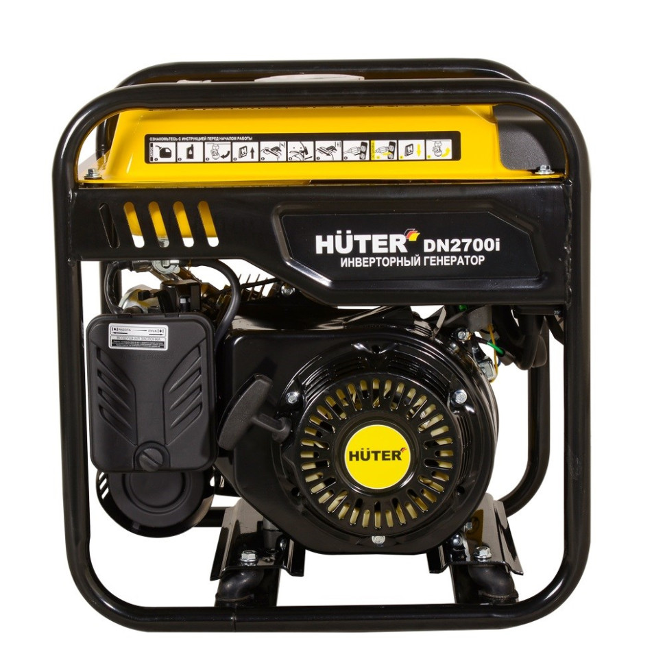 Генератор бензиновый инверторный Huter DN2700i (2.2/2.7кВт, 1фаза, 4такт., ручной, чист.син., ЭКО‑режим) Генератор бензиновый инверторный Huter DN2700i (2.2/2.7кВт, 1фаза, 4такт., ручной, чист.син., ЭКО‑режим)