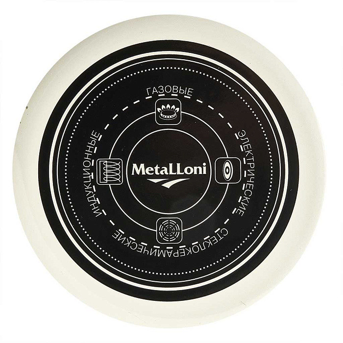Чайник эмалированный на плиту Metalloni EM-1316 "Ирисы" ( 4,0л, с керамической ручкой)