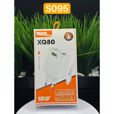 СЗУ MRM XQ80 18W+QC3.0 1USB с кабелем Type-C 1000m White