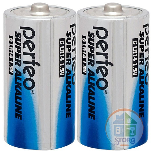 Элемент питания Perfeo LR14/2SH Super Alkaline