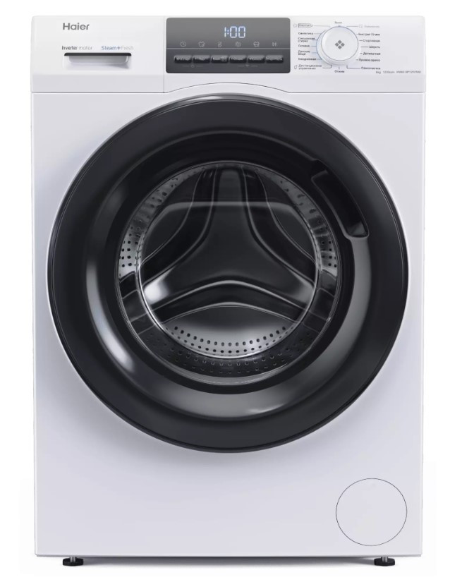 Стиральная машина Haier HW60-BP12929AE, Белый, 6кг, инверт.мотор, i-Refresh, 59.5х85х46, гар.60 мес.