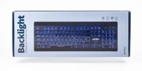 Мультимедийная проводная клавиатура PERFEO «BACKLIGHT» с подсветкой PF-843 (PF_5138)