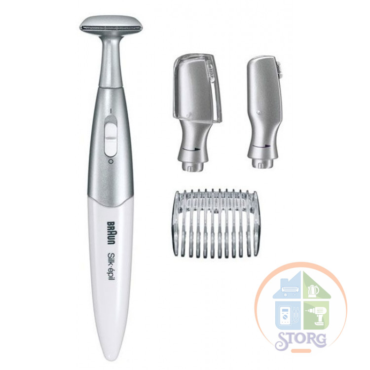 Эпилятор Braun FG1100 SilkFinish скор.:1 насад.:4 от аккум. голубой