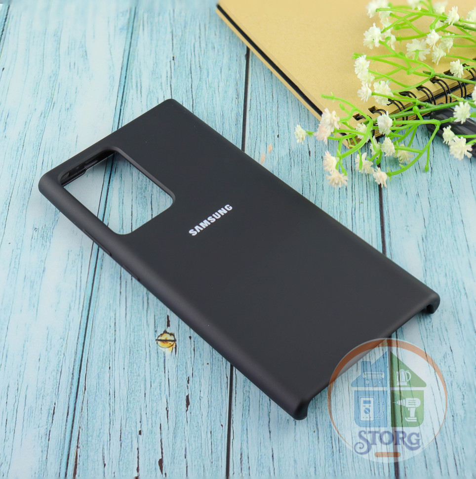 Чехол Silicone case для Samsung Galaxy Note 20 Ultra Black (18)