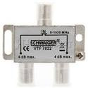 Делитель под F-разъем на 2 TV, Schwaiger VTF 7822 (Сделано в Германии)