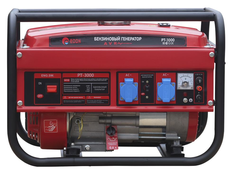 Генератор бензиновый EDON PT3000 (2,8 квт-макс 3 квт, гар 12 мес.)