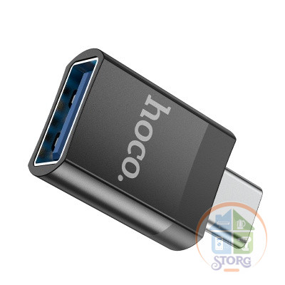 Адаптер OTG Hoco UA17 Type-c to USB converter 3.0 (black)