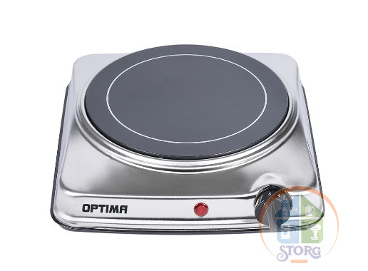 Плита электрическая инфракрасная OPTIMA OTC-112CS (1 стеклокерам.конфорка,индик.работы,1200Вт)