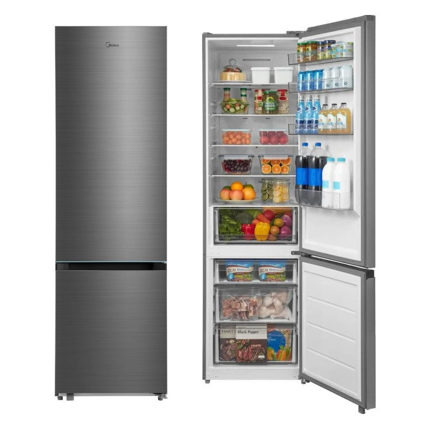 Холодильник Midea MDRB509FGF46ID, 274/105л мороз.снизу, инверт., No Frost, 301кВтч/год, 201х59,5х57