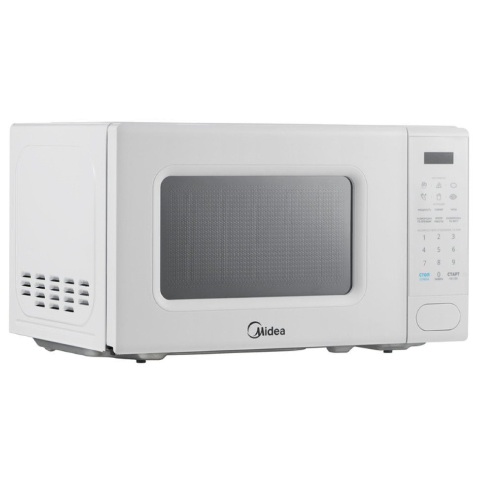 Микроволновая печь Midea EM720C2PR-W Белый, 20л, 700Вт, сенсор, LED‑дисплей, 10 мощн., 6-автопрог. Микроволновая печь Midea EM720C2PR-W Белый, 20л, 700Вт, сенсор, LED‑дисплей, 10 мощн., 6-автопрог.