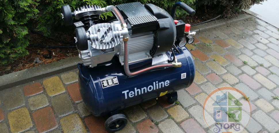 Компрессор коаксиальный S&K-Tehnoline T415/50  400 л/мин ,50 л бак, 2,2 кВт /8 атм .