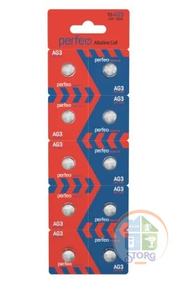 Элемент питания Perfeo LR41/10BL Alkaline Cell 392A AG3