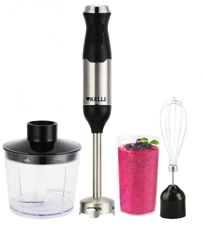 Блендер погружной KELLI KL-5151, 1500 Вт, стакан 700мл, 2 скорости