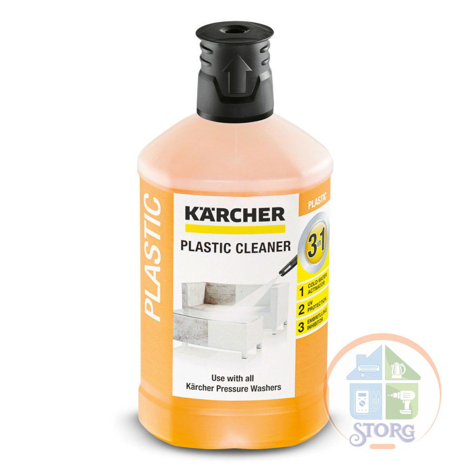 Средство для чистки пласмассы KARCHER 3 в 1  (1л)