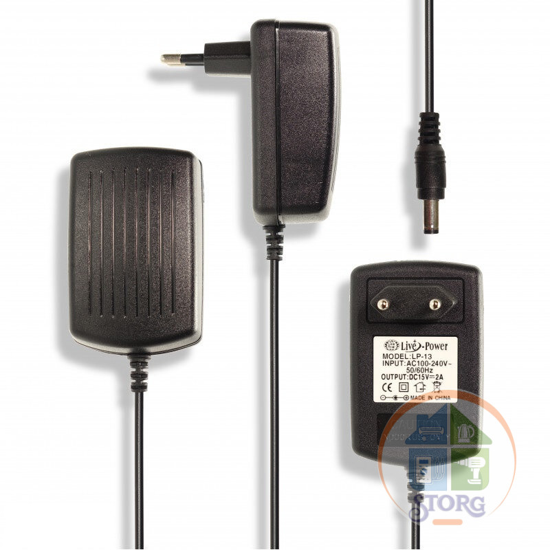 Блок питания импульсный S-TORG 15V LP13 15V/2A=2A {5,5*2,5}