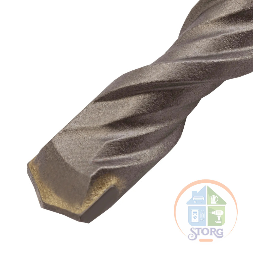 Бур по бетону, двойная спираль, Cobalt W-tip, 10x600 мм, SDS PLUS// Denzel