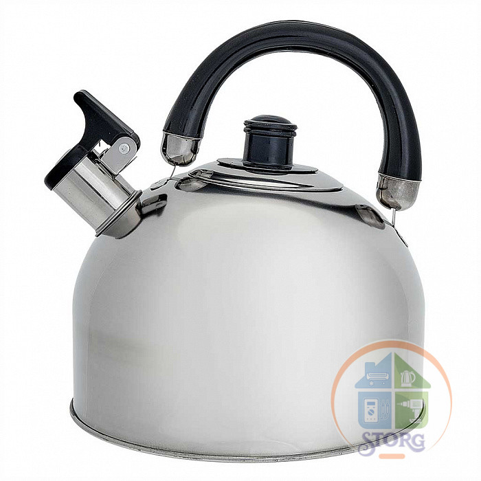 Чайник металлический WEBBER BE-0527 (Нерж.сталь; Объем 3.5л; Со свистком; Индукционное дно)