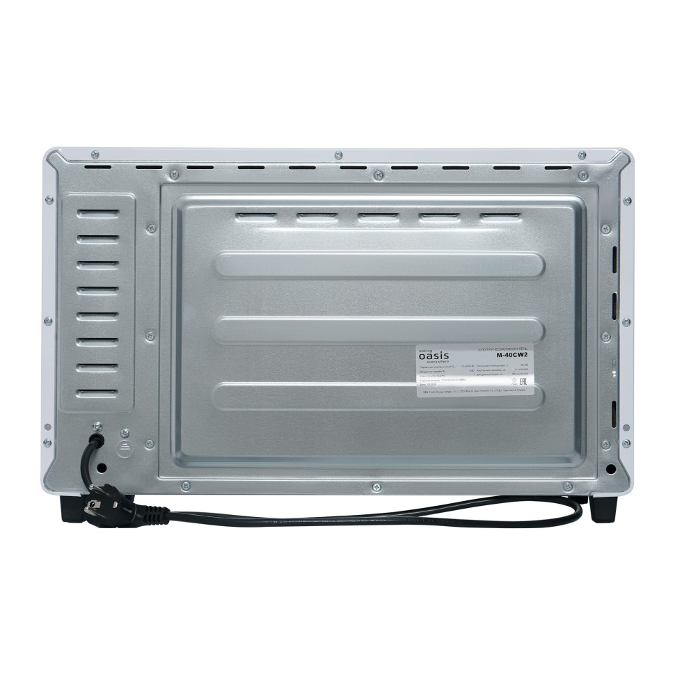 Духовой шкаф OASIS everywhere M-40CW2, Белый, 40л, 1500Вт, Конвекция, 5 реж., 2-е стекло, 50-250°С