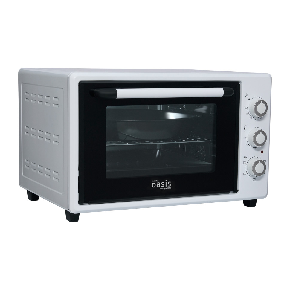 Духовой шкаф OASIS everywhere M-40CW2, Белый, 40л, 1500Вт, Конвекция, 5 реж., 2-е стекло, 50-250°С