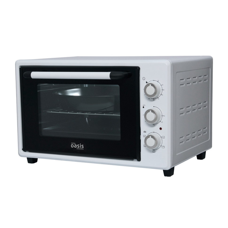 Духовой шкаф OASIS everywhere M-40CW2, Белый, 40л, 1500Вт, Конвекция, 5 реж., 2-е стекло, 50-250°С