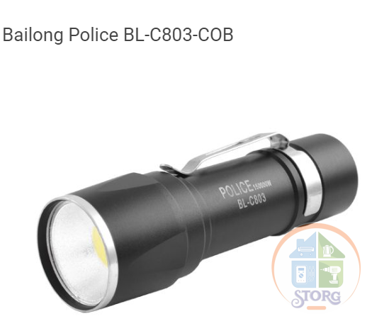 Фонарик Супермощный  Bailong BL-C803-COB 3xAAA 1Led