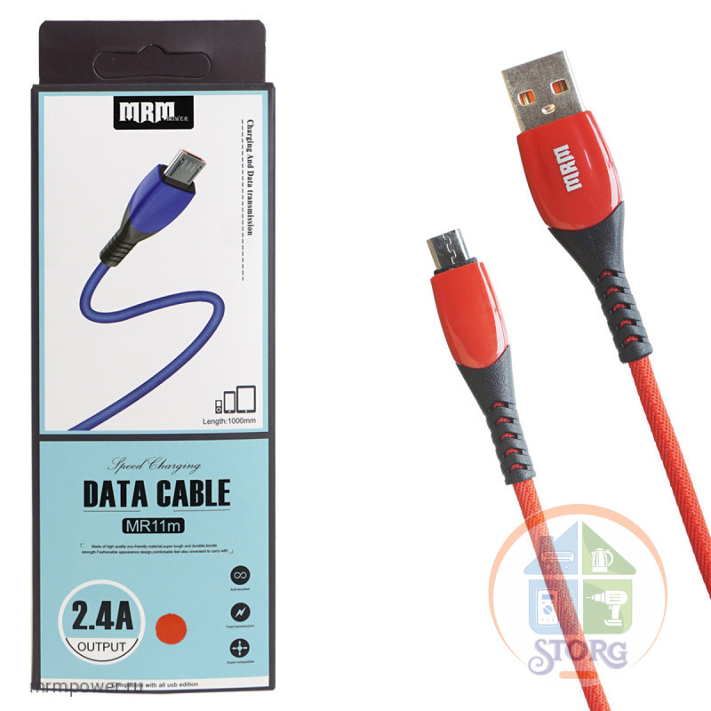 Кабель USB MRM MR11m  Micro 1000mm (red)