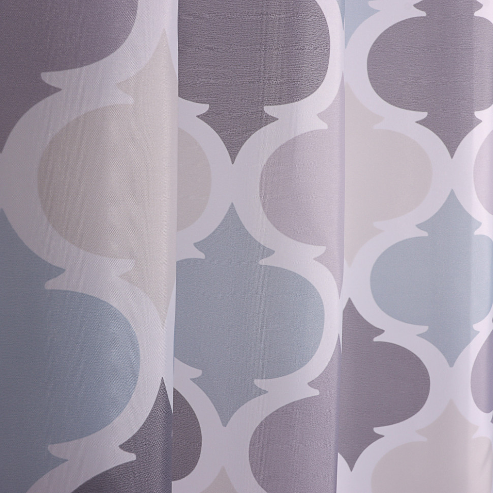 Шторка для ванной VETTA, с утяжелителем, полиэстер, 90 г/м2, 180x200см, Плитка, 054