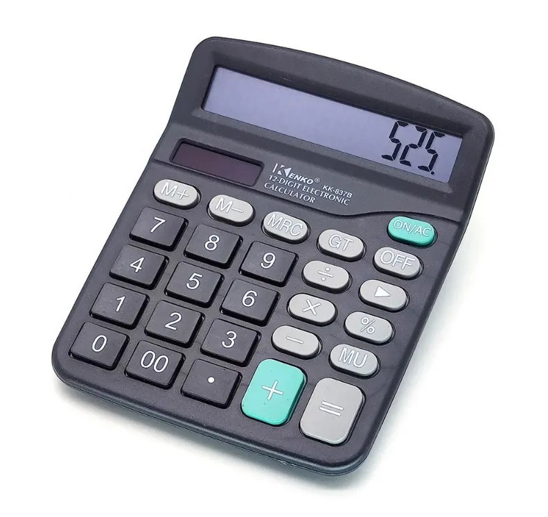 Калькулятор KENKO KK-837B (Черный; Настольный; 12 разрядный)