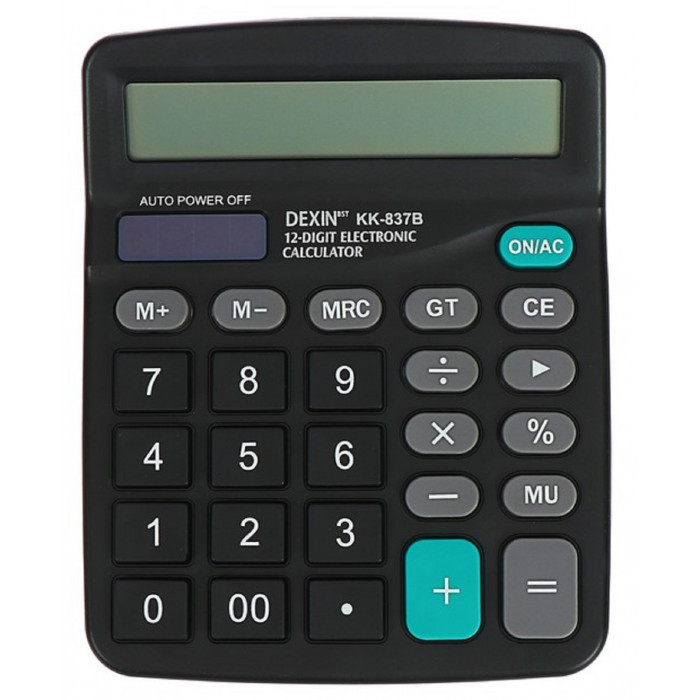 Калькулятор KENKO KK-837B (Черный; Настольный; 12 разрядный)