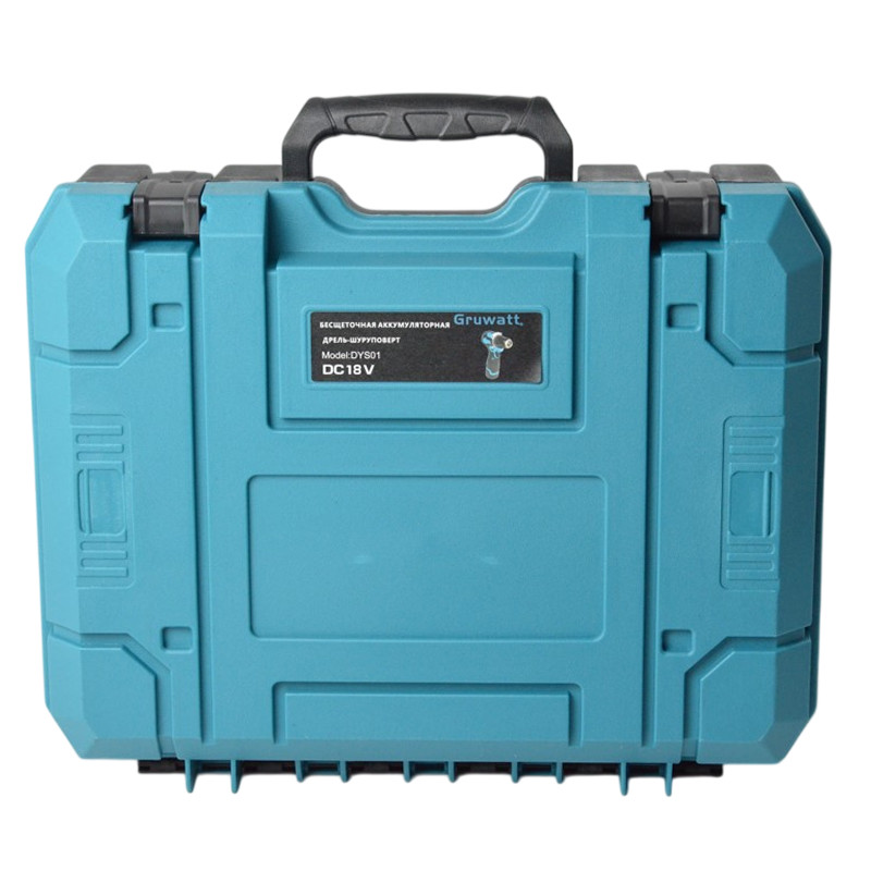 Дрель-шуруповерт бесщеточная ударная GRUWATT DYS01, 18V, крут. момент 35 Нм, 370–1350 об/мин