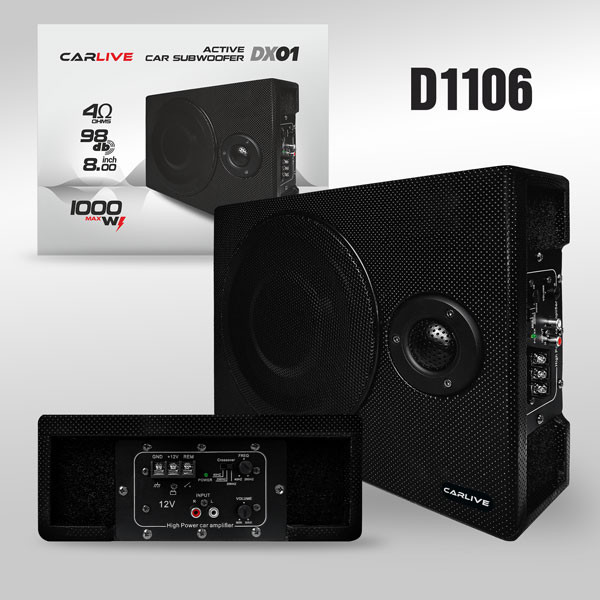 Автомобильный Сабвуфер активный CarLive DX-01 max 1000w