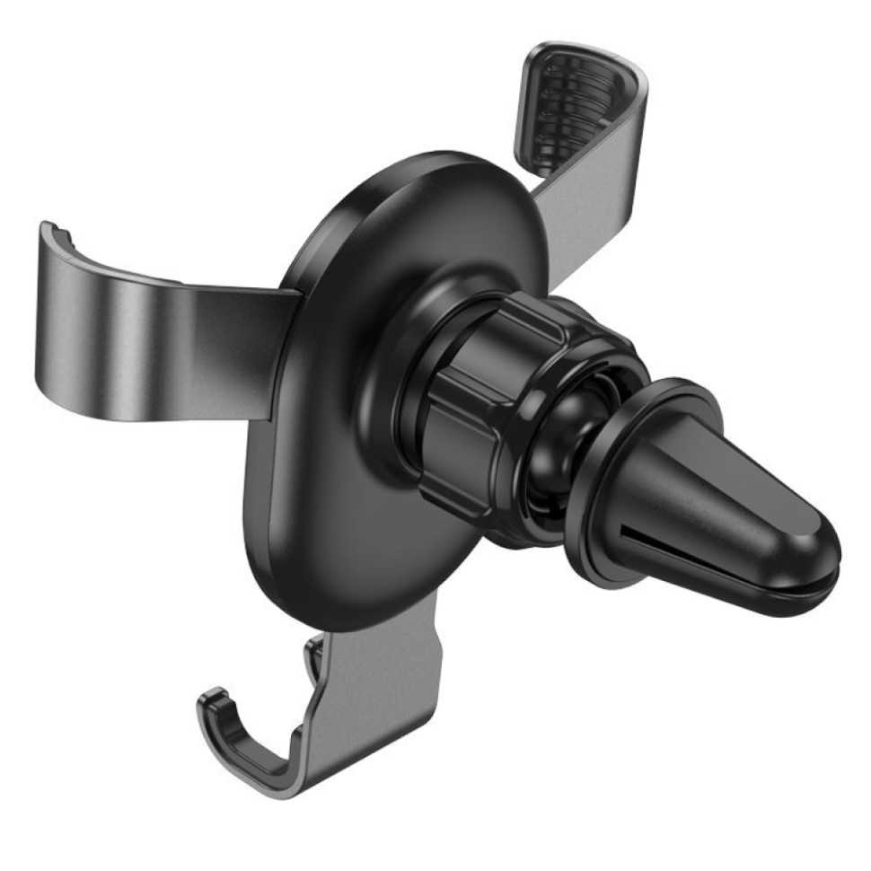 Автомобильный держатель HOCO CA56 Plus Armor metal gravity, black silver
