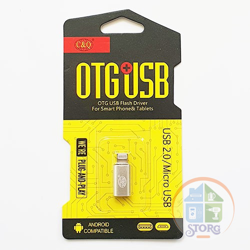 OTG переходник STROG T03  Micro на Lightning (в блистере)