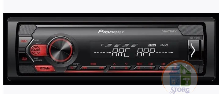 Автомагнитола Pioneer MVH-S125UI ( MOSFET 50Вт x 4, USB/MP3/Android, iOS проигрыватель, AUX )