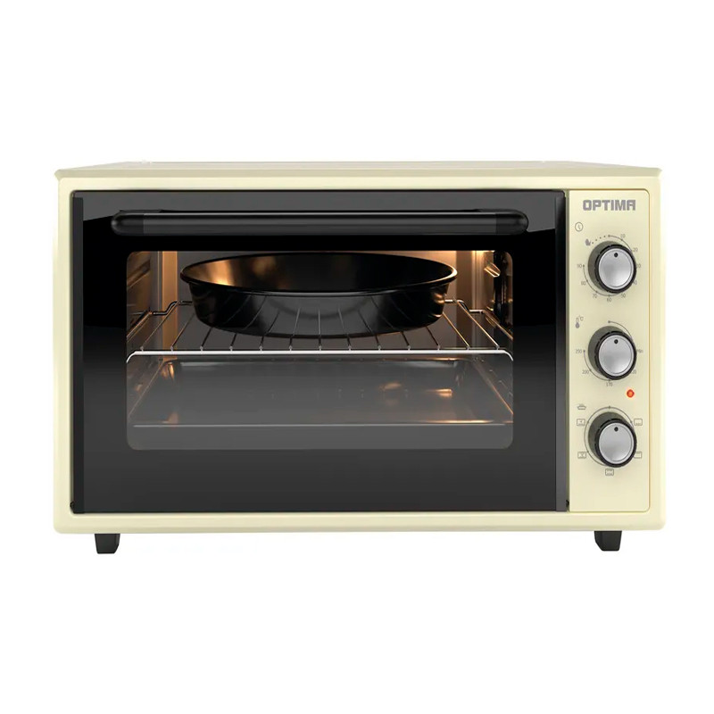 Духовой шкаф OPTIMA MO-48BF (Бежевый; Объем 48л; Мощность 1600Вт; Конвекция; Таймер; Лампа; ТУРЦИЯ)