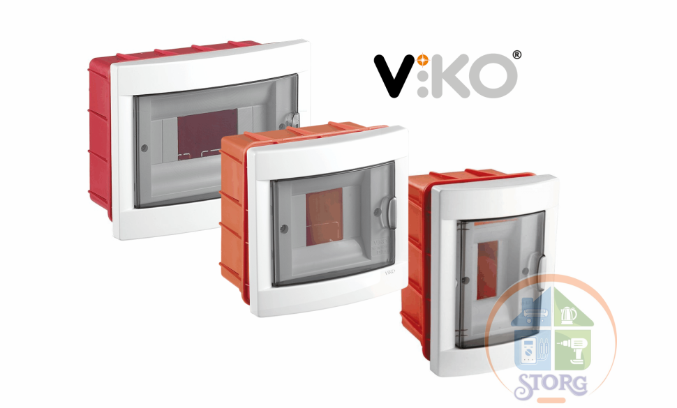 90912008 Щит 8-гн. внутреннего монтажа, VIKO