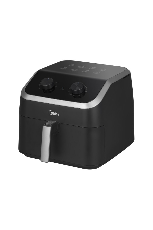 Аэрогриль Midea MAF-TN85WK Черный, 8,5 л, антипригарное покрытие, разморозка, таймер,
