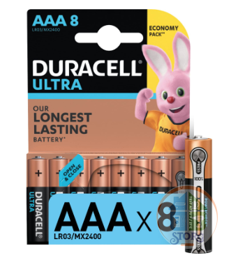 Элемент питания Duracell LR03/8BL ULTRA POWER