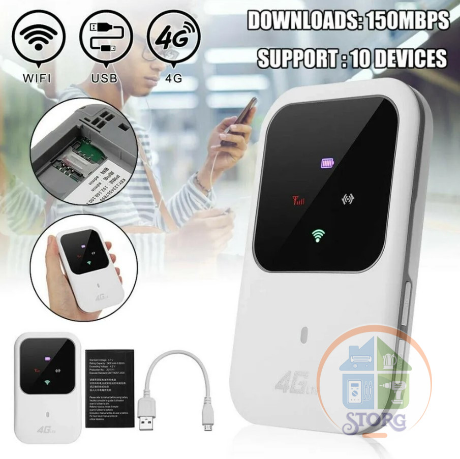 Портативный роутер 4G LTE N2 Wi-Fi 150 Мбит/ акб 2300мАч