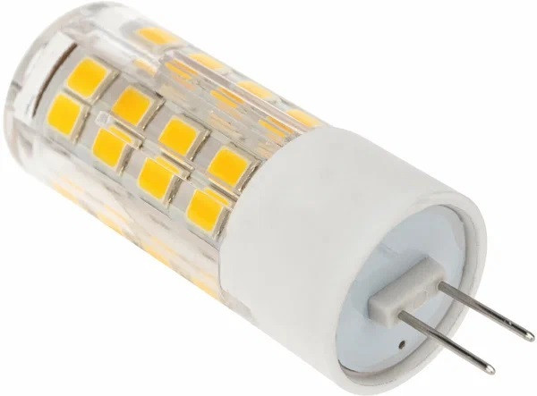 Светодиодная лампа REXANT капсульного типа JD-CORN G4 230В 5,5Вт 2700K (поликарбонат), теплый свет