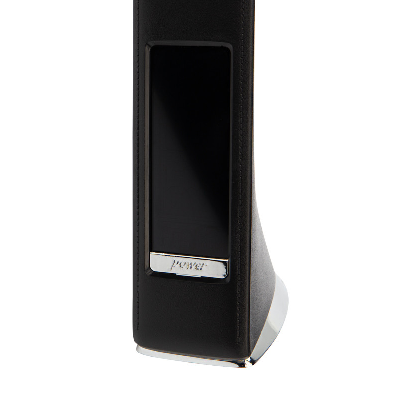 Светильник настольный REXANT Cesar LED черный, с поворотом излучающей поверхности на 360 градусов, 5000 К (часы, температура в помещении, будильник, к