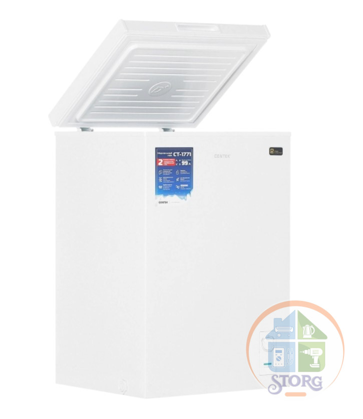 Морозильный ларь Centek CT-1771 (белый) <99л> 545x495x850 мм (ДхШхВ)  класс "А", R600А