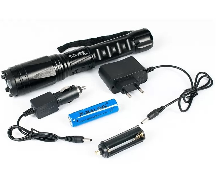 Фонарь-шокер+аккумулятор+зарядка от сети POLICE TW-1203