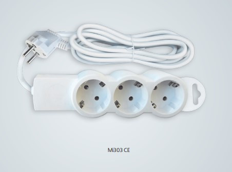 Сетевой удлинитель с заземлением СПУТНИК Mi303 CE 3*1.00мм, 1,5м