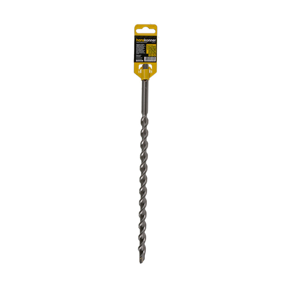 Бур SDS+ Hanskonner H9019-F14-310, 14×310 мм, плоский резец, U-спираль, HIGH SPEED