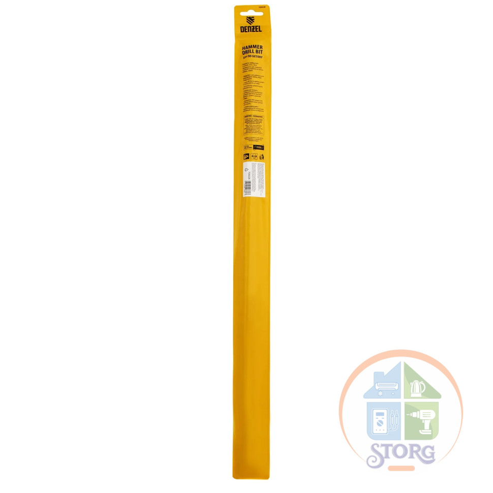 Бур по бетону, двойная спираль, Cobalt W-tip, 12x600 мм, SDS PLUS// Denzel