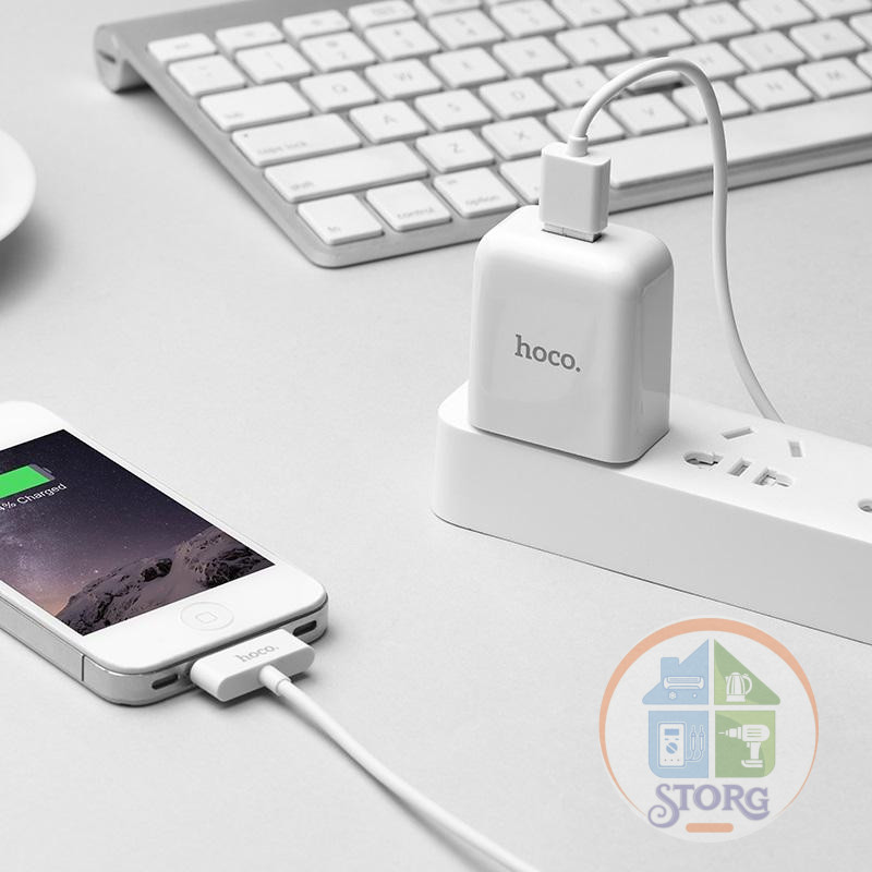 USB кабель Hoco X23 Skilled 30 pin charging data cable (white)